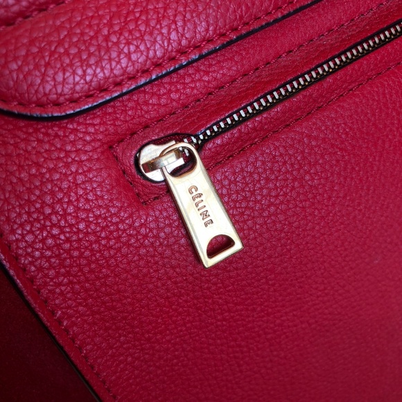 Celine Red Trapeze with GOLD hardware - Picture 5 of 6